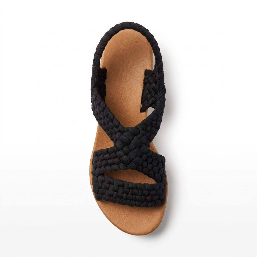 Huarache de Trapillo Cruzado con Tacón