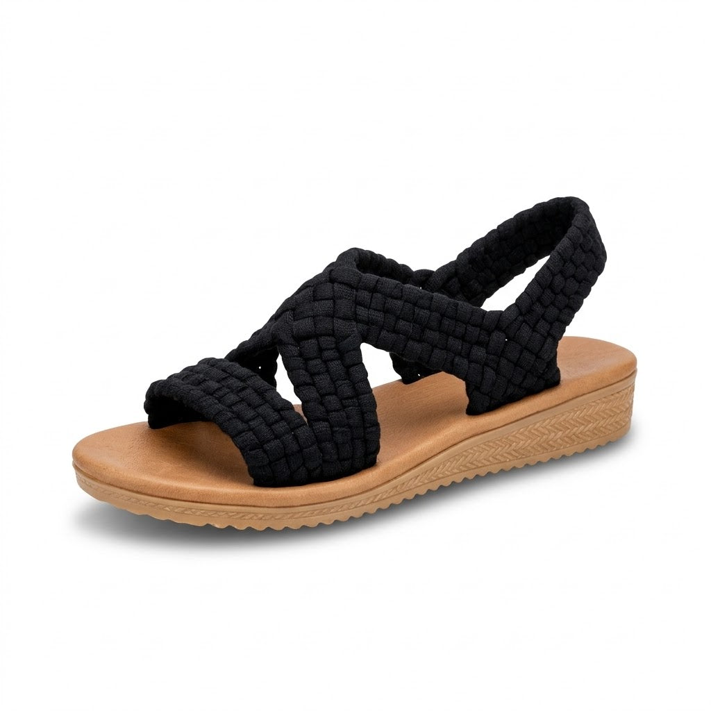 Huarache de Trapillo Cruzado con Tacón
