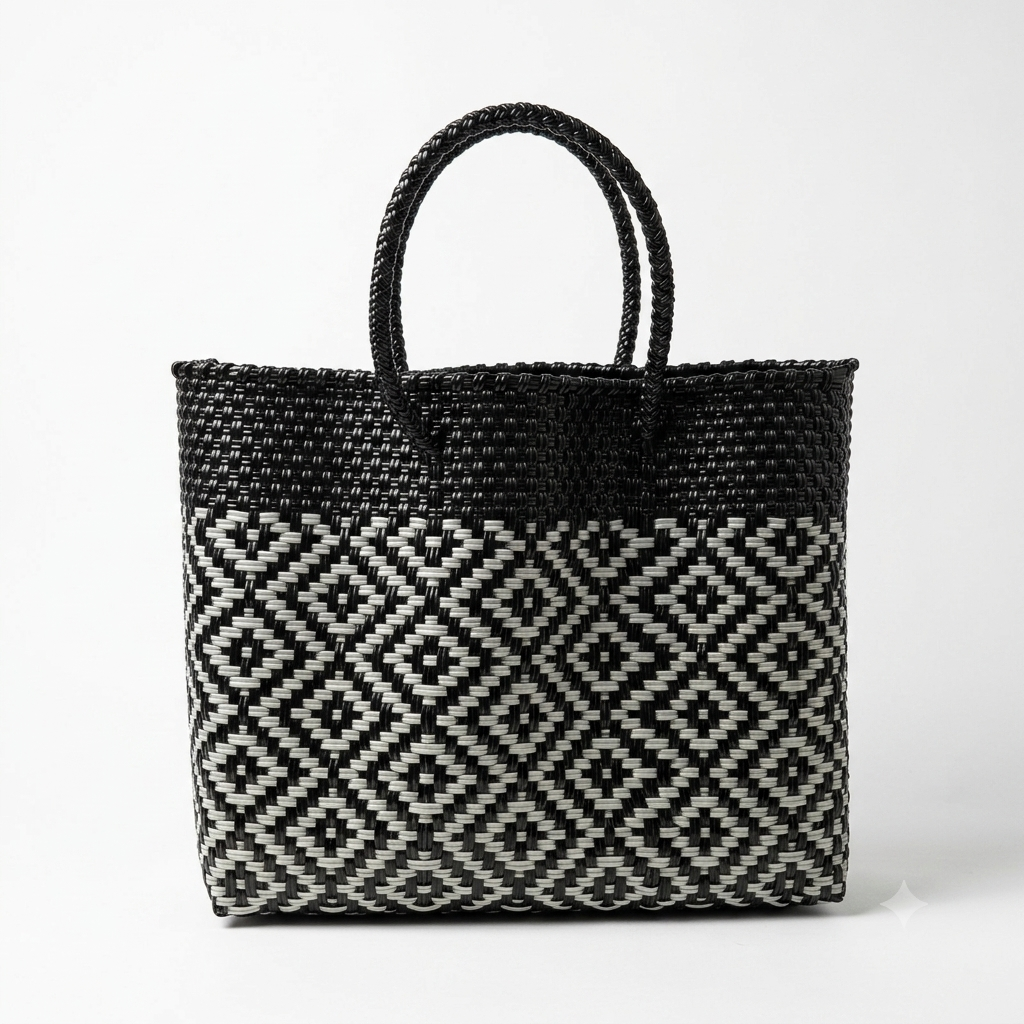 Bolsa de Mercado Artesanal Tejida a Mano – Varios Tamaños