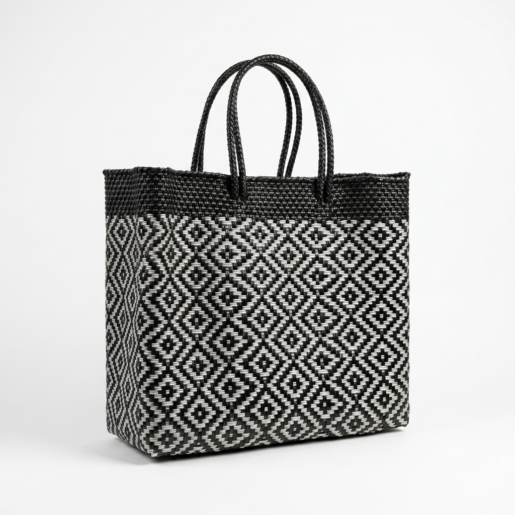 Bolsa de Mercado Artesanal Tejida a Mano – Varios Tamaños