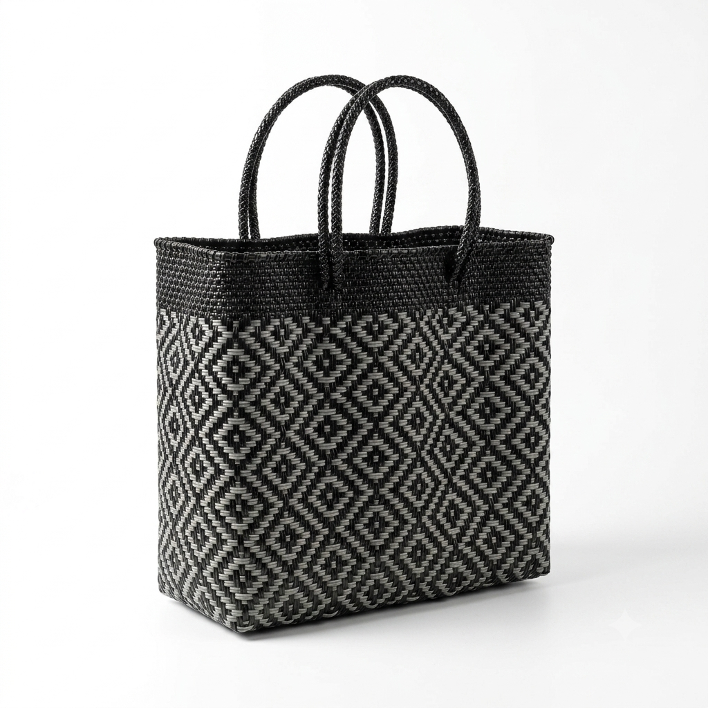 Bolsa de Mercado Artesanal Tejida a Mano – Varios Tamaños