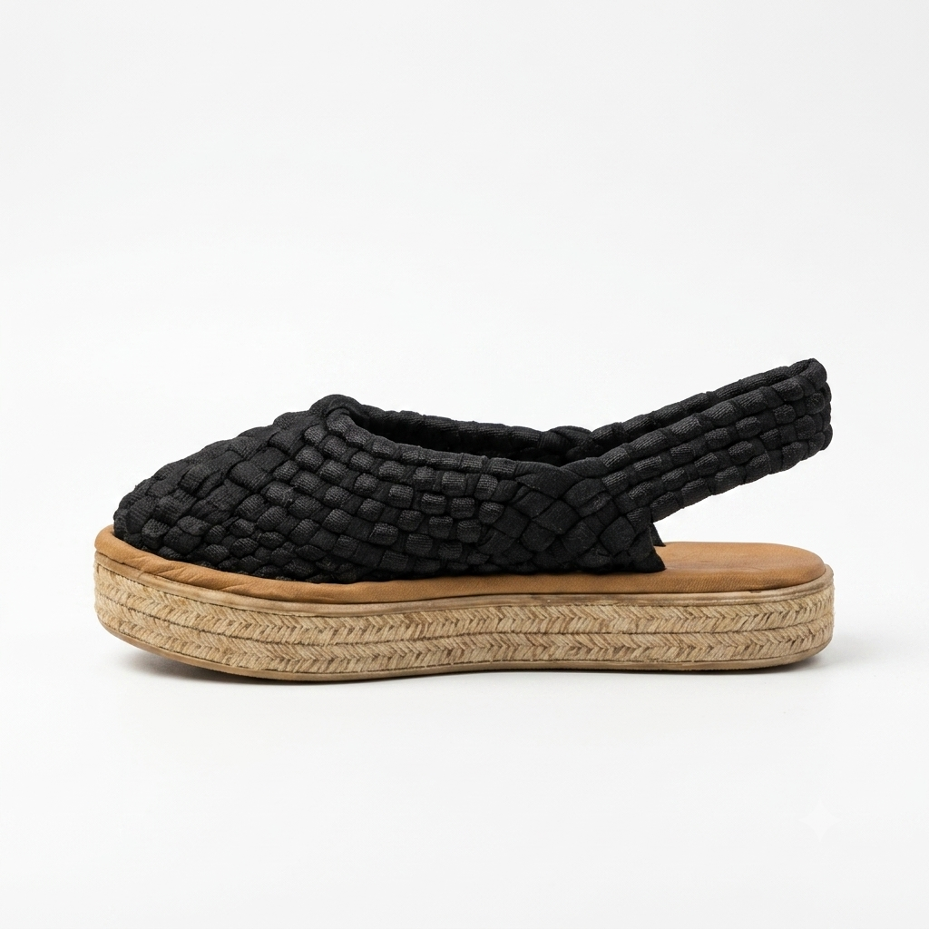 Women's Handmade Platform T-Shirt Yarn Huarache