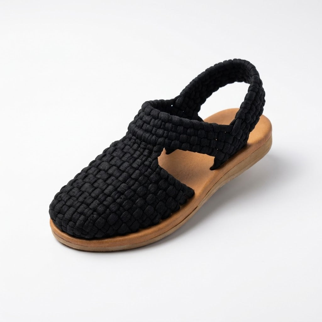 Huarache de Trapillo Cerrado con Tacón